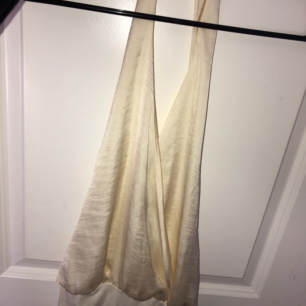 Satin bodysuit with open back